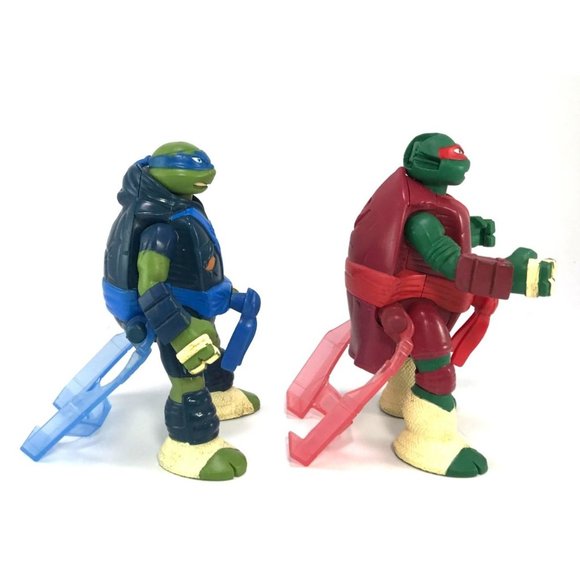 Teenage Mutant Ninja Turtles Flip-Up Leonardo & Raphael Viacom 2013 - Picture 4 of 4